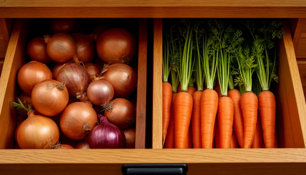 Ernährungsberater enthüllen: Warum du Karotten und Zwiebeln nie nebeneinander lagern solltest