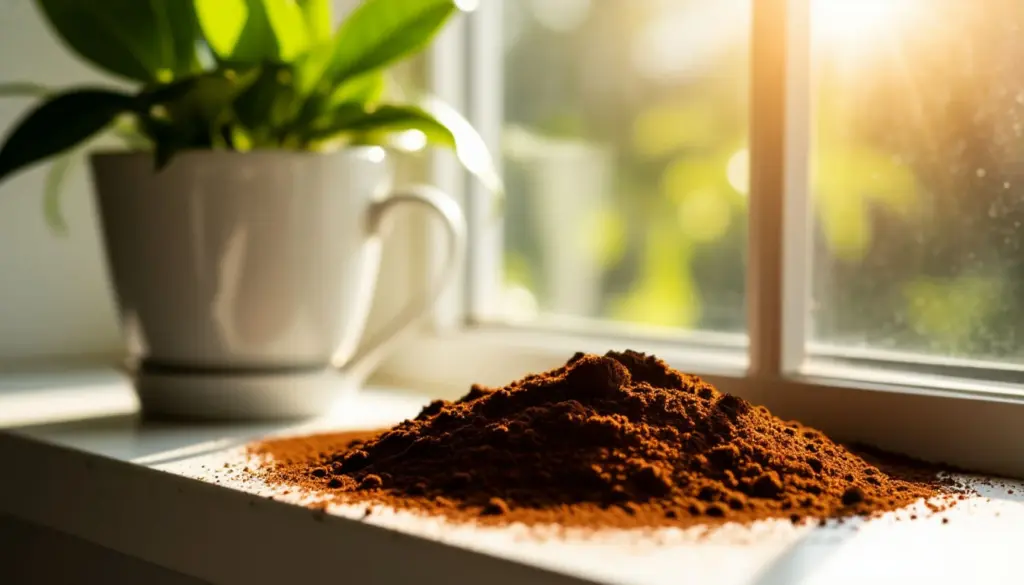 Kaffeesatz auf dem Fensterbrett: Warum er lästige Frühjahrsinsekten fernhält