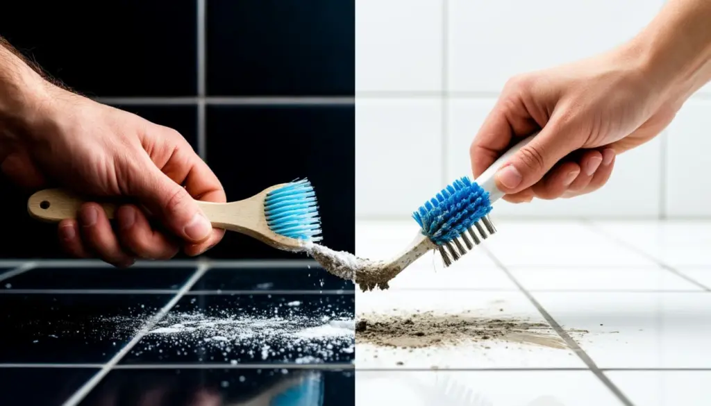 Stopp – kauf keine neue Fugenbürste: Eine alte Zahnbürste mit dieser Paste macht Fugen strahlend weiß