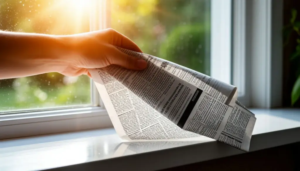 Zeitungspapier beim Fensterputzen: Der Trick, der Streifen für immer abschafft