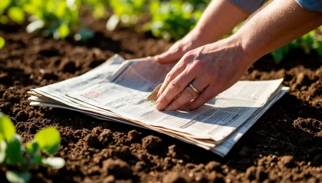 Alte Zeitungspapiere fürs Unkraut: Der einfache Trick, der dein Beet den ganzen Sommer sauber hält